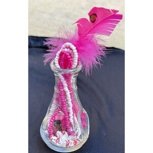 Vintage Trinket, Mystery Pink ,Crow Confetti I Spy Core, collectibles, Jar